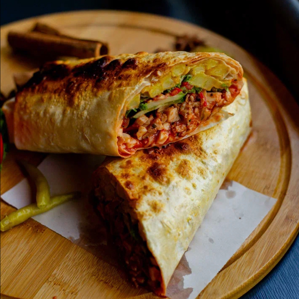 Шаурма запечённая с курицей Шаурма запечённая с курицей