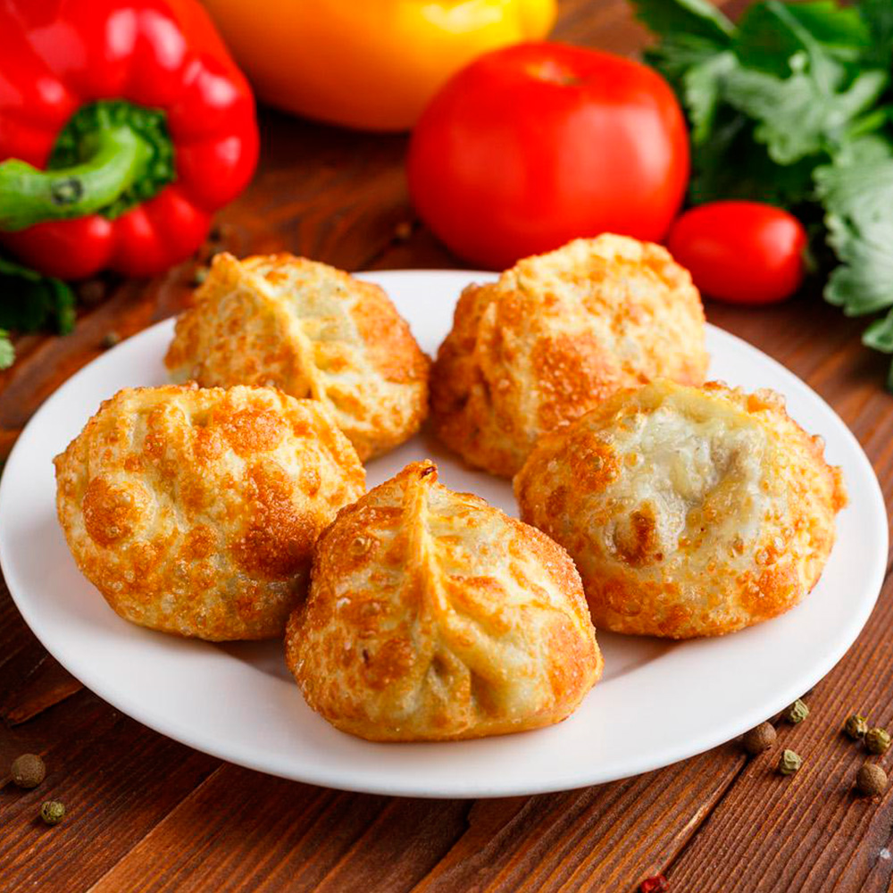 Манты жареные с тыквой Манты жареные с тыквой