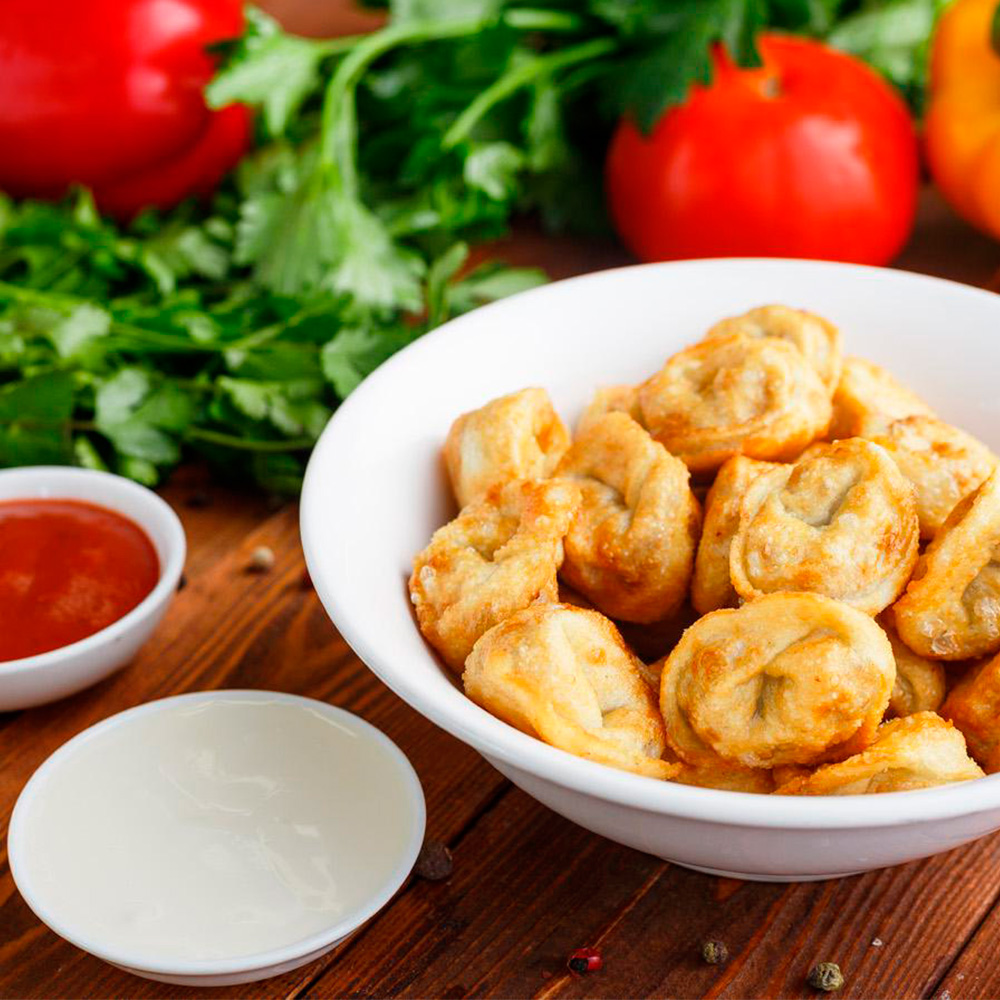 Жаренные пельмени Жаренные пельмени